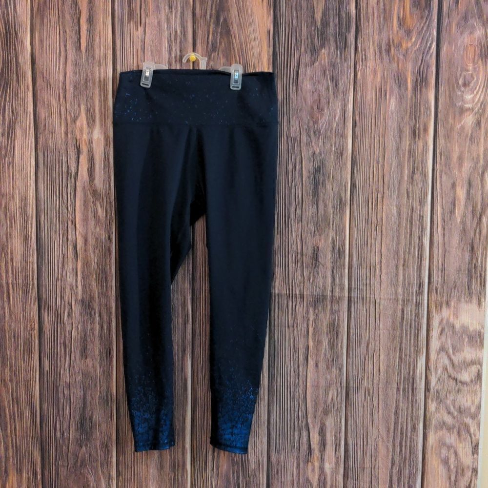 Z by zobha. Dark blue speckled workout pants. Size XL - Picture 1 of 7